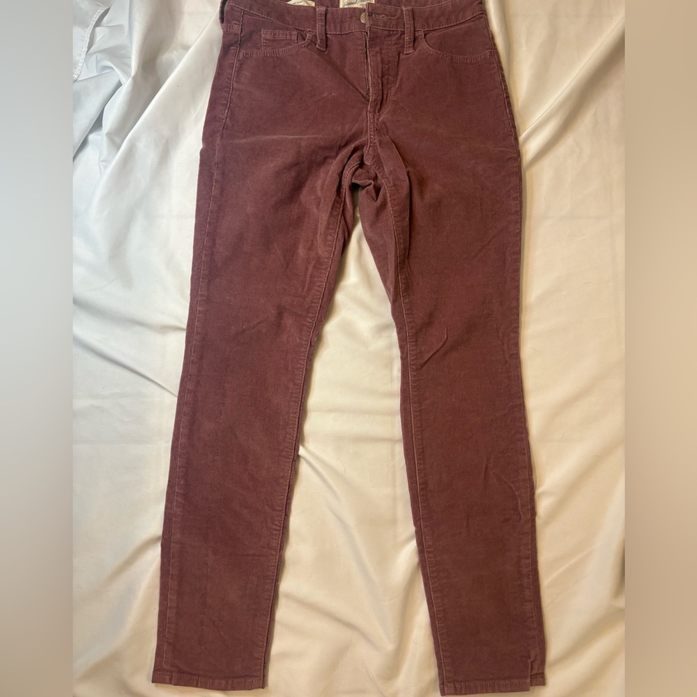 Universal Thread Women 25 Corduroy Skinny Pants in Mauve